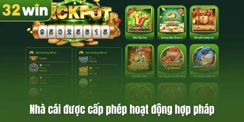 Nhà cái được cấp phép hoạt động hợp pháp